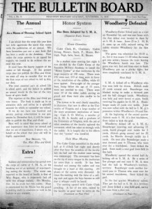 The Bulletin Board November 15, 1913